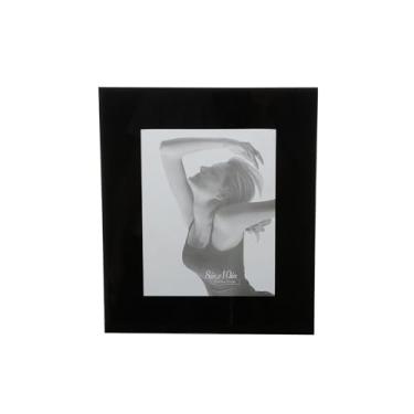 Imagem de Porta-Retrato de Vidro Preto 10cm x 15cm - Wolff