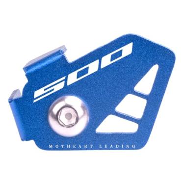 Imagem de MotHeartCNC Protetor de sensor ABS de motocicleta para CB500F 2013-2024 CB500X 2013-2024 CBR 500R 2013-2024 dianteiro traseiro ABS sensor escudo freio ABS sensor protetor acessórios (azul)