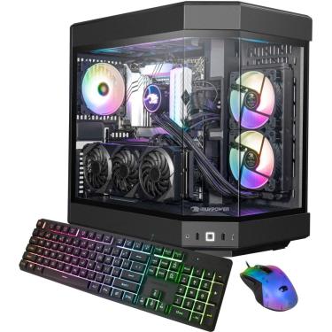 Imagem de iBUYPOWER - Y60 Gaming Desktop - AMD Ryzen 7 7700X - 32GB DDR5 RAM - NVIDIA GeForce RTX 4060Ti 8GB - 2TB NVMe SSD - Preto-Y60BA7N46T02