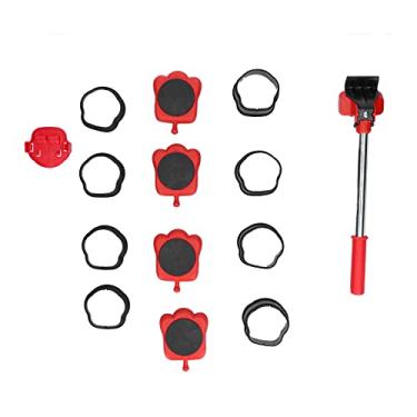 Imagem de Fafeicy LIFTER MONITORIAL MULTIFUNCIONAL, Conjunto de 13pcs, Ajustável, Rodas de 360 ​​° para Facilitar o Transporte, Com Peso de 150 Kg/rolo, Cor Vermelha