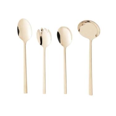 Imagem de Jogo De Utensílios Para Servir Em Inox Firenze Com 4 Peças Wolff Champ