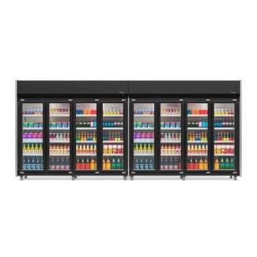 Imagem de Refrigerador Expositor Vertical 3160 Litros Preto 220V Gelopar GEAS-8P
