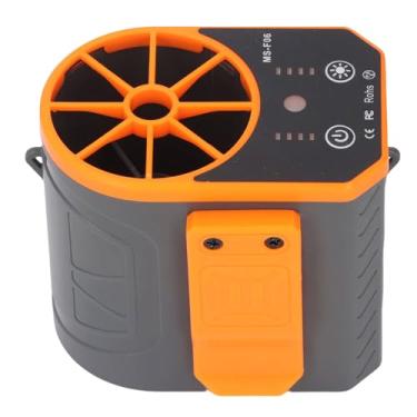 Imagem de Fockety Ventilador de cintura portátil, ventilador recarregável de 4 velocidades com clipe para camisa, ventiladores pessoais vestíveis com luz LED para trabalho ao ar livre (5000mAh)