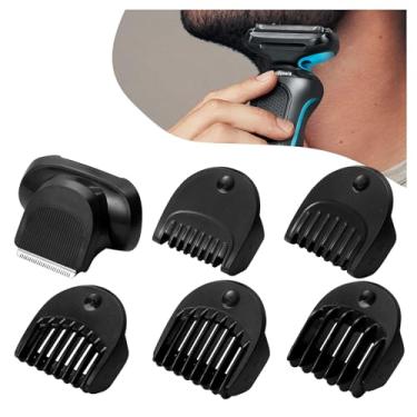 Imagem de ZZYZSFUS Acessório de aparador de barba adequado para barbeadores elétricos Br-aun séries 5, 6 e 7 1/2/3/5/7 mm, pentes guia de barbear de substituição para 5018s, 5020s, 6075cc, 7071cc, 7075cc