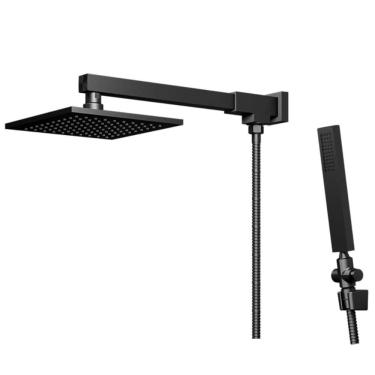 Imagem de Chuveiro Articulado de Parede com Desviador Fani Versata Preto Fosco 3300 BK120