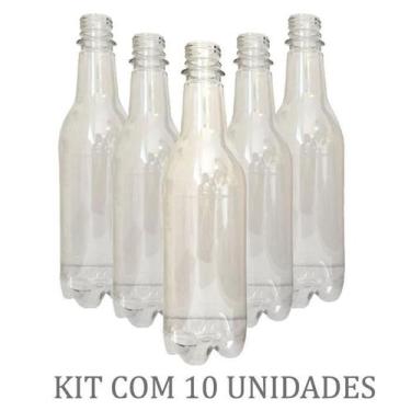 Imagem de Growler Pet Cristal 500 Ml Tipo Long Neck - Pack Com 10 Un - Cia Da Br