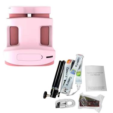 Imagem de Jectse Microscópio Digital Portátil, Ampliação de 200x, Tela de LED Colorida, 4032 * 2520p Fotos, Vídeos 1080p, 13 Idiomas, Tela de 2,0 Polegadas para Crianças Com tripé (Róseo)