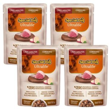 Imagem de Kit 4 Sachê Special Dog Ultralife Adultos Cordeiro - 100g