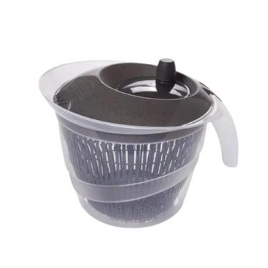 Imagem de Seca saladas centrifuga manual secador folhas alface 2,8l verduras leg