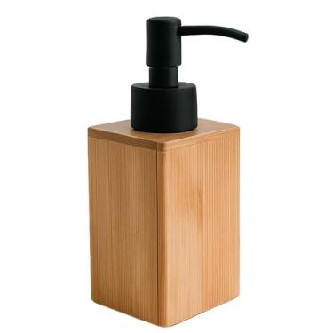 Imagem de Dispenser Sabonete Líquido Em Bambu Rústico Banheiro Natural - Livon, 