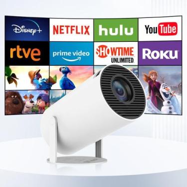 Imagem de Projetor inteligente HIPPUS Android TV 11.0 9000lm 4K 5G WiFi