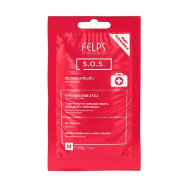Imagem de Máscara SOS Reconstrução Sachê Dose Econômica - 50g - Felps Profession