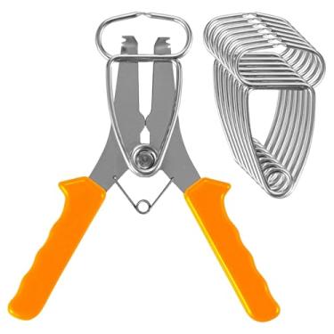 Imagem de 1 conjunto de ferramentas de espalhador de grampo de mola, 8 braçadeiras de esquadria de aço inoxidável de longa duração para marcenaria, moldura, acabamento e moldagem de projetos DIY