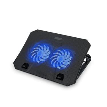 Imagem de Base Cooler para Notebook de 12" a 17" | Suporte Ergonômico com 8 Níveis de Inclinação | 2 Coolers com LED | Porta USB Adicional | Base de Resfriamento para Laptop Ultrafina e Silenciosa