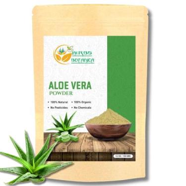 Imagem de Aloe Vera Powder Herbs Botanica Organic 150g para cabelo e pele