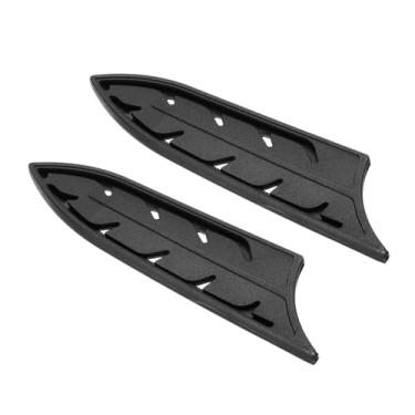 Imagem de PATIKIL Mangas de cobertura de faca de segurança ABS para facas de cerâmica de 15 cm, bainha protetora de lâmina de proteção de borda de corte universal para barra de cozinha, preta, 15,5 cm L, pacote