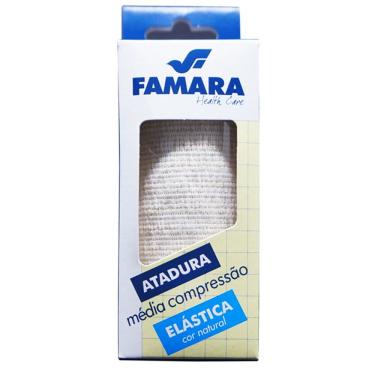 Imagem de Atadura Elástica Média Compressão 10x130 Branca Famara