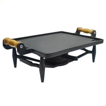 Imagem de Rechaud Ferro Fundido Venancio Retangular Liso 300x250x134 RRLFV