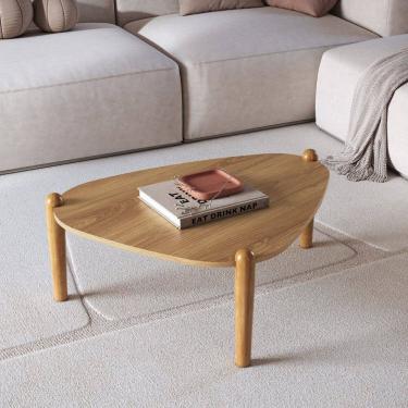 Imagem de Mesa de Centro Orgânica Pé Madeira Complementos Hanover