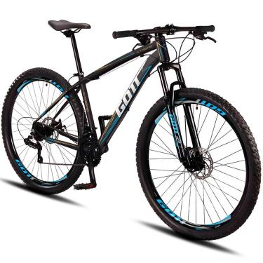 Imagem de Bicicleta Aro 29 Alumínio Gott 21v Shimano X-Treme - Dourado/Azul - 15.5