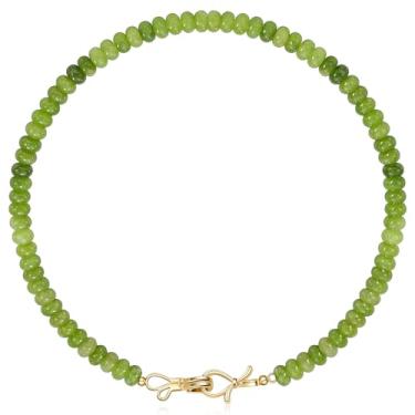 Imagem de Colar de pedras preciosas, gargantilha com contas, para mulheres, melhores amigas, presentes de aniversário para adolescentes, coisas modernas, meias de Natal para ela, laço de ouro 14K, joia de pedra