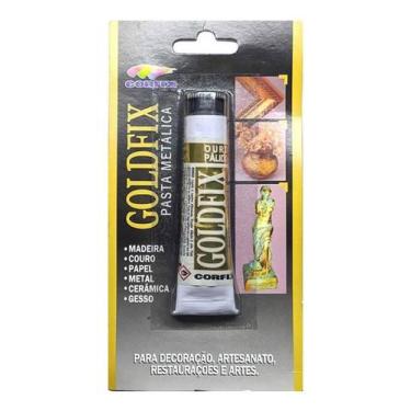 Imagem de Pasta Metalica Goldfix 20ml 245 Ouro Rico Pálido Corfix