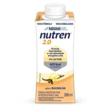 Imagem de Nutren 2.0 Baunilha 200 ml 17,2g de proteína e 400 Kcal 2,0 Kcal/ml - 