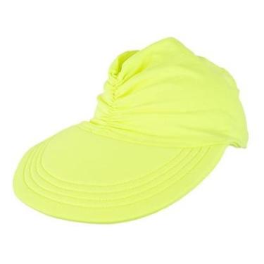 Imagem de Viseira Turbante Infantil Proteção UV50+ Verde Limão Everly-Feminino