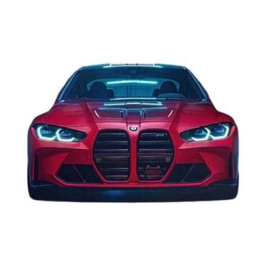 Imagem de Pôster De Corrida De Carro Esportivo De Luxo BMW M4 Em Tela Para Decor