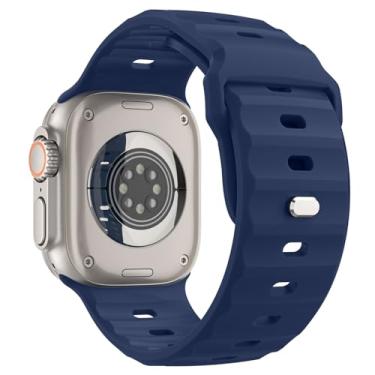 Imagem de MoKo Pulseira Ocean compatível com Apple Watch Ultra 2 de 49 mm, 45 mm, 44 mm e 42 mm, para Apple Watch séries 9, 8, 7, 6, 5, 4, 3 SE, Ultra 2 1, azul escuro