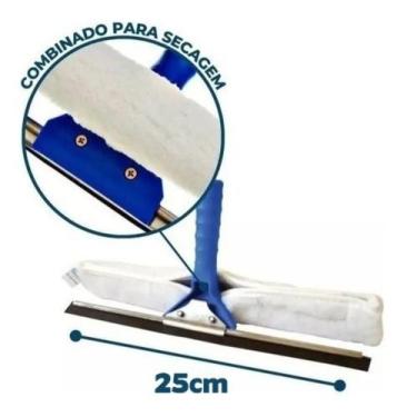 Imagem de Rodo bralimpia 25 cm limpa vidros sem cabo  combinado , CB251 LIMPA VI