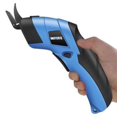 Imagem de Tesoura Eletrica Sem Fio Corta Pano Tecido Papel Papelao Artesanato Co