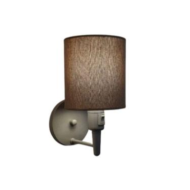 Imagem de Arandela Cilíndrica Md-2030 Cinza Com Liga E Desliga Cúpula Caqui - Bivolt