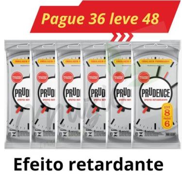 Imagem de Kit Pague 36 Leve 48 Preservativo Camisinha Prudence Efeito Retardante