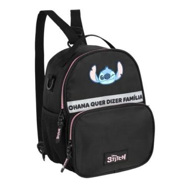 Imagem de Lancheira Escolar Térmica Juvenil Menina Lilo Stitch - Maxlog, PRETO