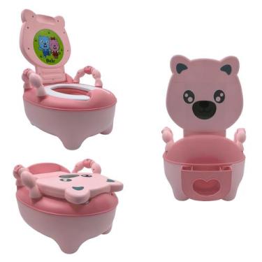 Imagem de Assento sanitário portátil Potty Training HTTMT Baby Kids Pink Bear