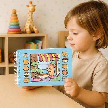 Imagem de Caderno Livro Colorir Folhas Desenhos Entretenimento Relaxante Pintura