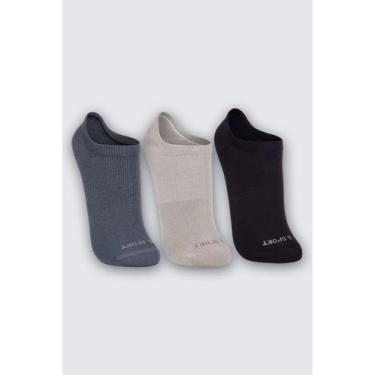 Imagem de Kit/3 Meia Sapatilha Lupo 03170-089 Unissex Sport Anatômica Algodão T.