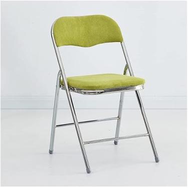 Imagem de NEWCES Cadeira de evento, cadeira dobrável estofada, sem apoio de braço, encosto confortável, assento de jantar acolchoado para casa, cadeira de eventos, portátil, armazenamento compacto