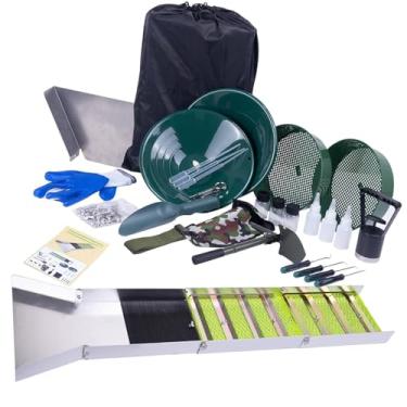 Imagem de Luqeeg Caixa Portátil de Caldeira Portátil de 50 Polegadas, Equipamento de Mineração de Ouro de Liga de Alumínio Grande área de Prospecção de Ouro Kit de Caixa