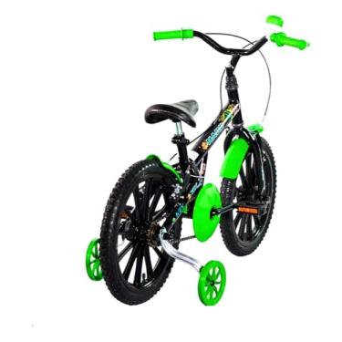 Imagem de Bicicleta Infantil Aro 16 Passeio KTX Bike Masculina Verde Hard