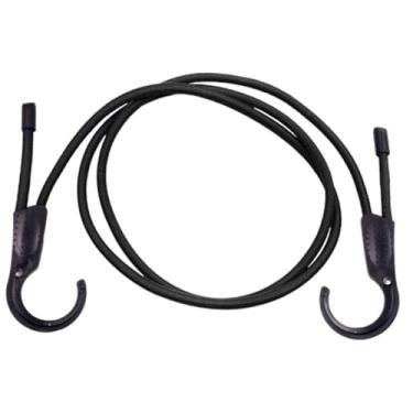 Imagem de WeiLaiKeQi Varal de viagem para roupas 146 cm, elástico, ajustável, corda de secagem, cabide para hotel, veículo, trailer, camping, Preto