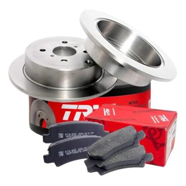 Imagem de Kit Discos e Pastilhas de Freio Traseiro RCDI06240 + RCPT08370 Compatível com Corolla 1.6/1.8 16V e Fielder 1.8 16V 2003 a 2008