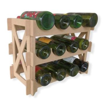 Imagem de 12 Garrafas Estante Rack Prateleira De Vinho E Espumante