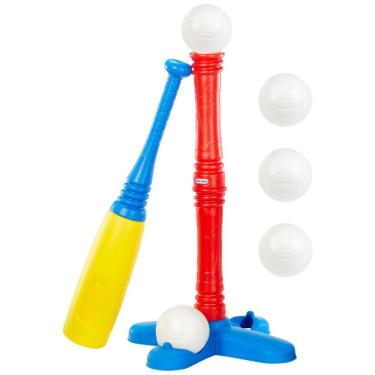 Imagem de Conjunto de Beisebol Little Tikes T-Ball, Vermelho, com 5 Bolas - Para Crianças a Partir de 18 Meses