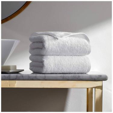Imagem de Kit Toalhas de Banho em 100% Algodão com 2 Peças para Spa, Hotel e Academia, H by Frette, Branca