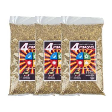 Imagem de Kit com 3 Massas Japonesa 4 Estações Ultra Light Para Pesca - 3x600 Gr