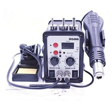 Imagem de Estação de solda de retrabalho Ventilador de ar quente Detecção inteligente Ferro de solda Desoldering Secador de ar Estação de retrabalho (cor: 8586)