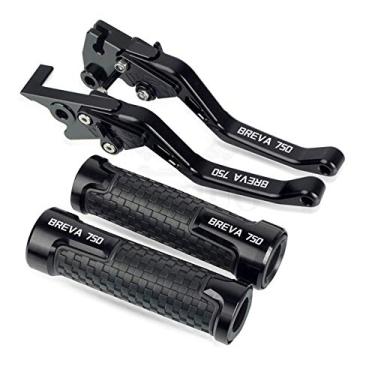 Imagem de Para Moto Guzzi BREVA 750 2004-2009 2008 CNC Alumínio Punho do guidão Pegas de Mão Acessórios Alavancas de Freio de Embreagem de Motocicleta Alavanca de Embreagem de Freio de Motocicleta (Cor: 2)