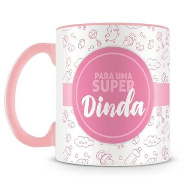 Imagem de Caneca Personalizada Batizado Rosa com Foto - 325ml - Amo Canecas